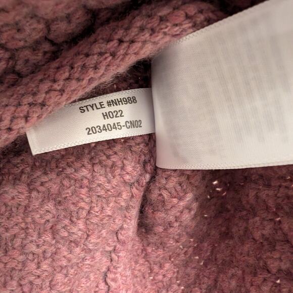 Madewell Sadler Turtleneck Wool Blend Sweater Size Medium Mauve Pink - Picture 5 of 6